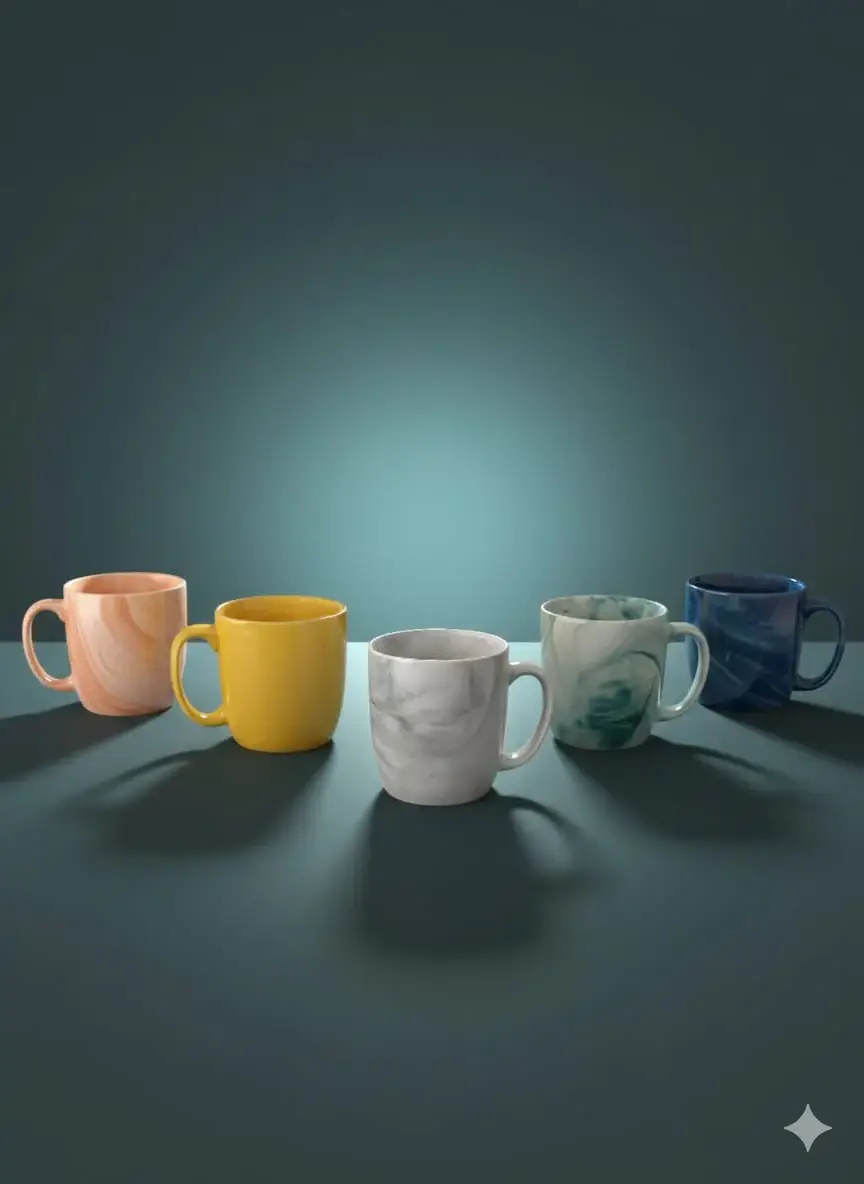Exclusive Ceramics Marble Color Mug Collection for Drinking Water, Coffee, Tea.