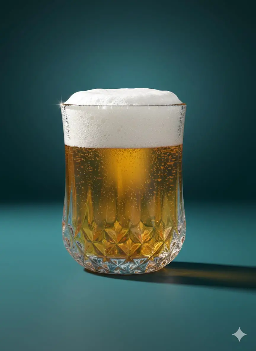 Transparent Diamond Design Coke Glass.