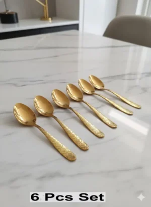 Stainless steel tea spoon and fork for kitchen and dining – multi design Spoon.