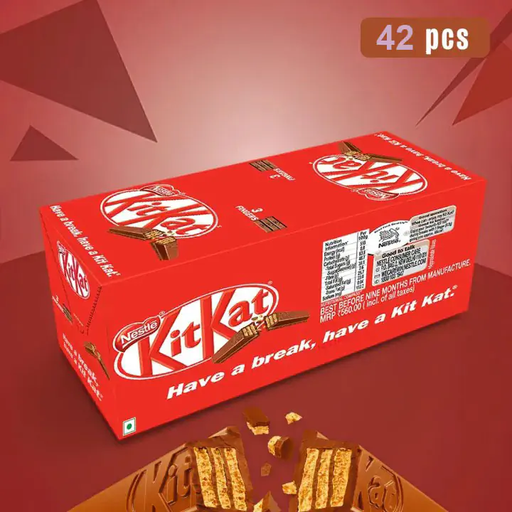 Nestle KitKat 2 Fingers Chocolate 11.9gm 42pcs Box - Image 2