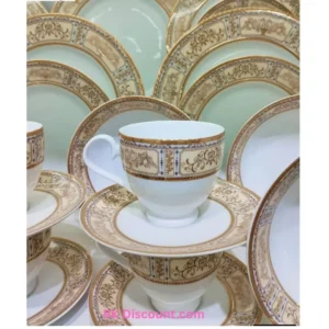 32 pcs Golden Border design Dinner set (Akij Ceramic)