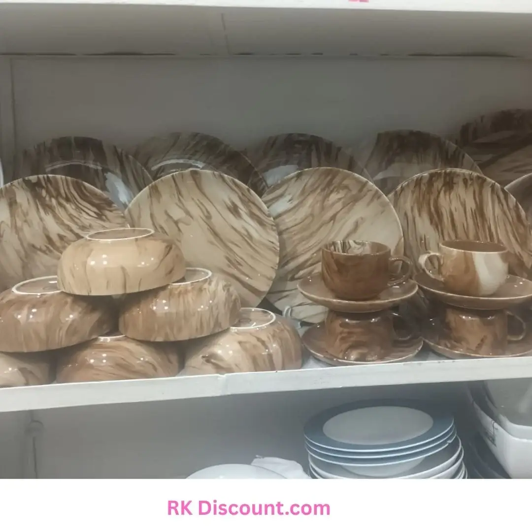 Colourful Marble Design 32-pcs Dinner Set