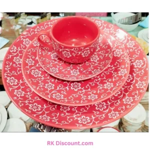 Colourful Aqua Marble 32-pcs Ceramic Dinner Set