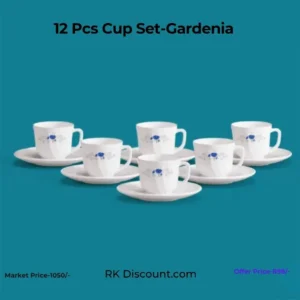 ☕ 12 Pcs Cup Set – Gardenia
