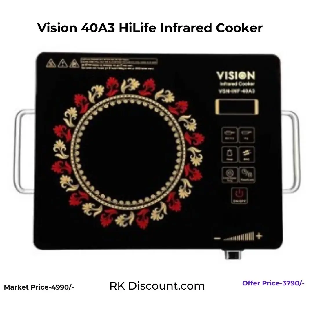 Vision 40A3 HiLife Infrared Cooker – Smart, Powerful & Everyday Ready!